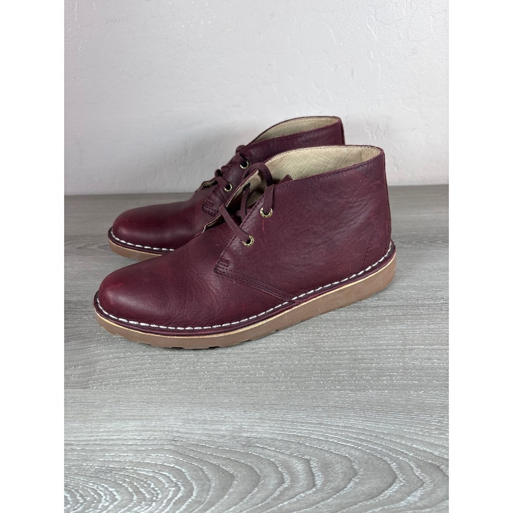 LL Bean Signature Hawthorne Chukka Boots Burgundy Leather‎ Women 9